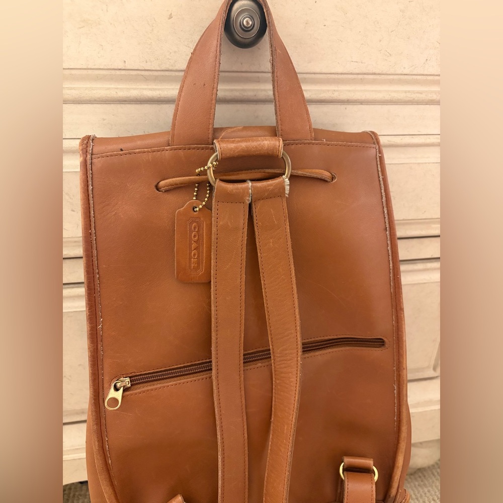 Vintage Coach Leather Backpack - Picture 4 of 6